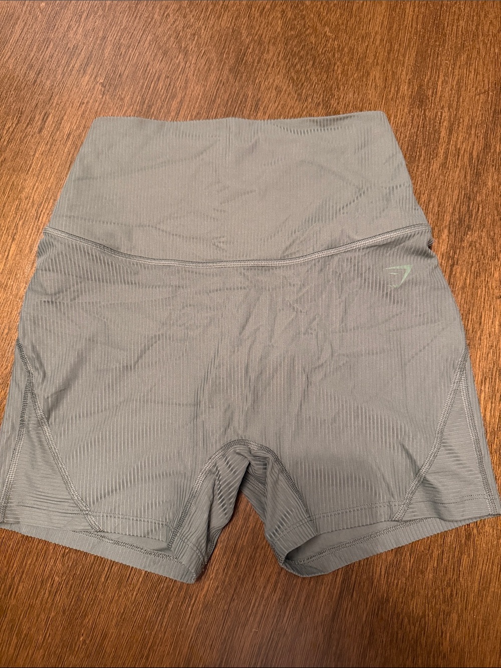 Gymshark High-Waist Bike Shorts in Olive Green
